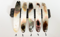 White Shadow Premium Perlmutt-Spange 12cm