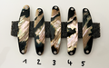 Turmalin Premium Perlmutt-Spange 8cm