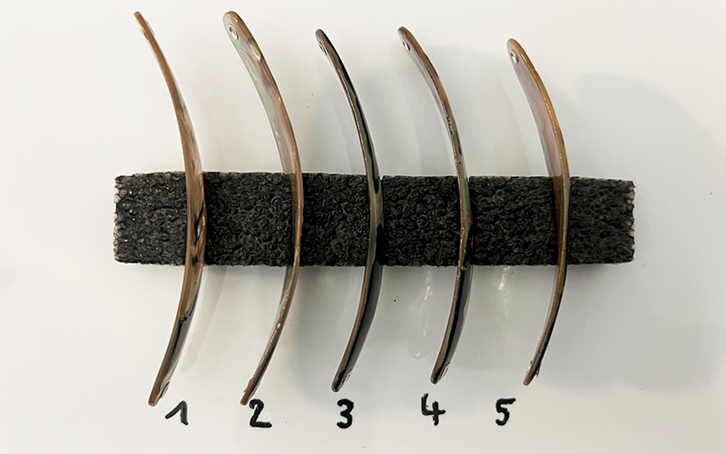 Turmalin Premium Perlmutt-Spange 10cm