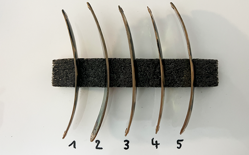 Turmalin Perlmutt-Spange 11cm
