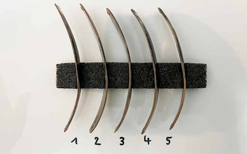 Turmalin Premium Perlmutt-Spange 12cm