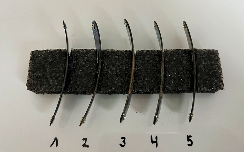 Paua Premium Perlmutt-Spange 8cm