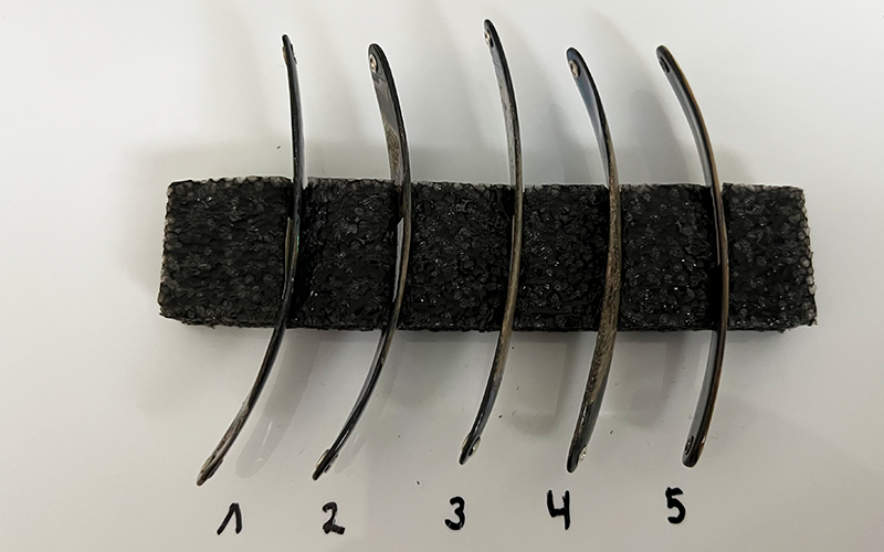Paua Premium Perlmutt-Spange 10cm