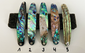Paua Premium Perlmutt-Spange 10cm