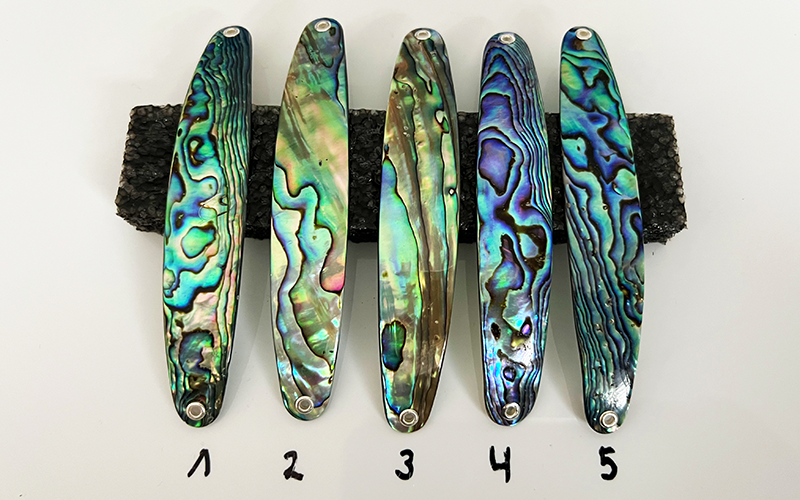 Paua Premium Perlmutt-Spange 11cm