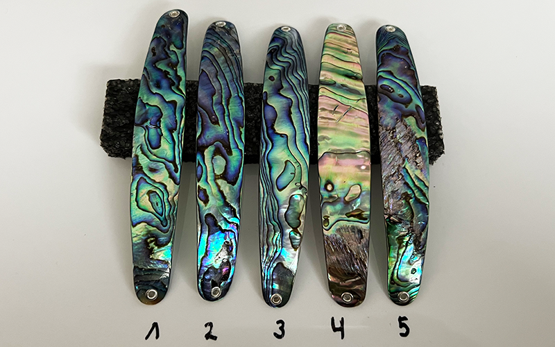 Paua Premium Perlmutt-Spange 13cm