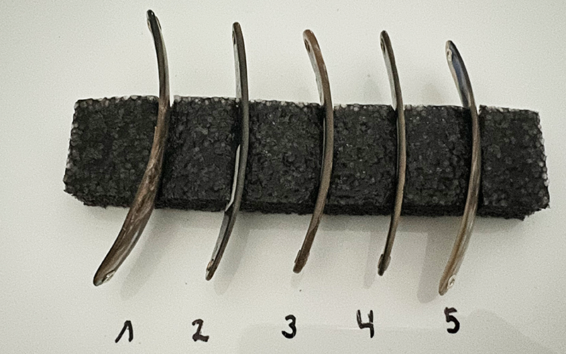 Smaragd Premium Perlmutt-Spange 8cm