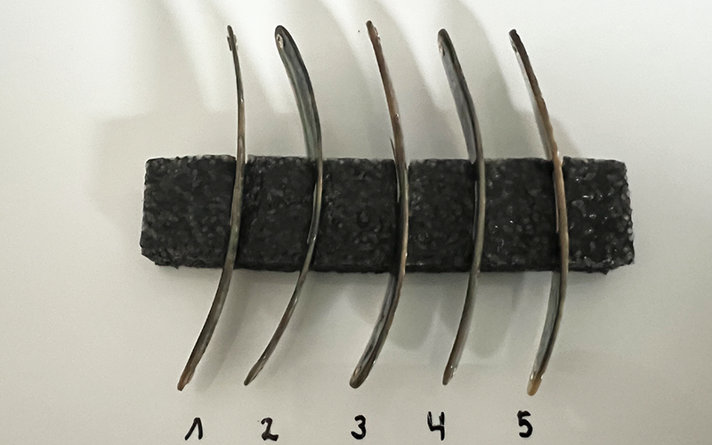 Smaragd Premium Perlmutt-Spange 11cm
