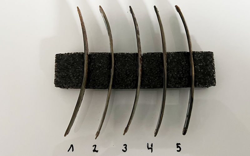 Smaragd Premium Perlmutt-Spange 12cm
