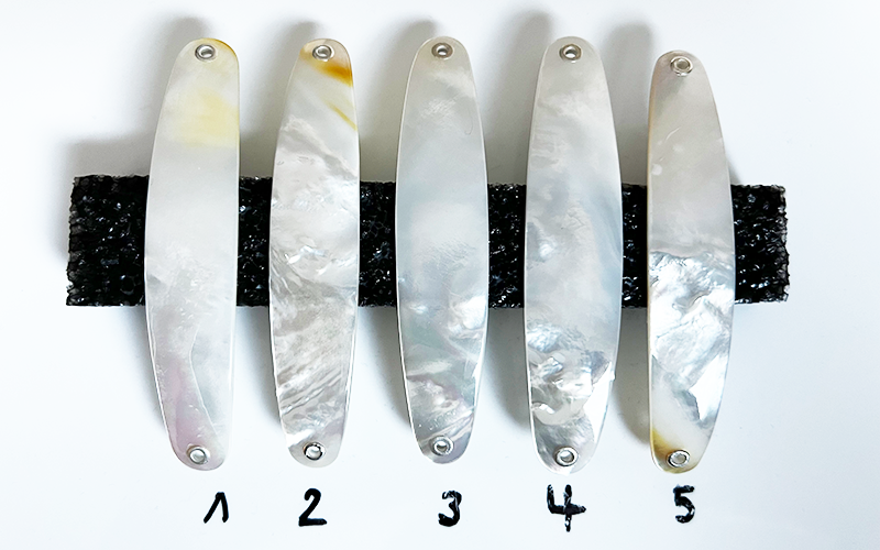 Crystal Premium Perlmutt-Spange 9cm