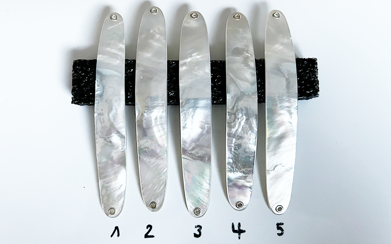 Crystal Premium Perlmutt-Spange 12cm