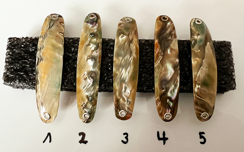 Opal Premium Perlmutt-Spange 7cm