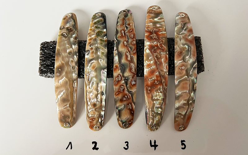 Opal Premium Perlmutt-Spange 11cm