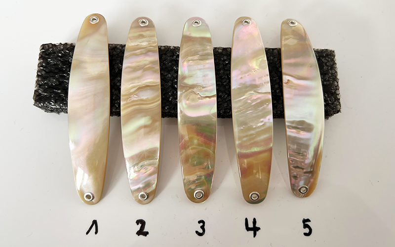Burgus blank Premium Perlmutt-Spange 9cm