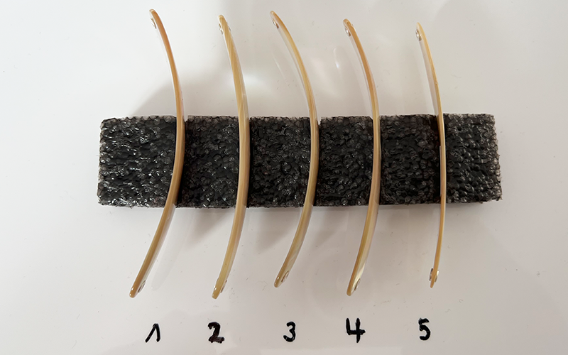 Burgus blank Premium Perlmutt-Spange 10cm
