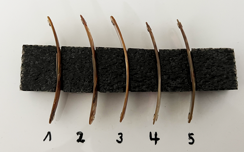 Jaspis Premium Perlmutt-Spange 7cm