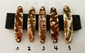 Jaspis Premium Perlmutt-Spange 7cm