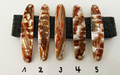 Jaspis Premium Perlmutt-Spange 8cm