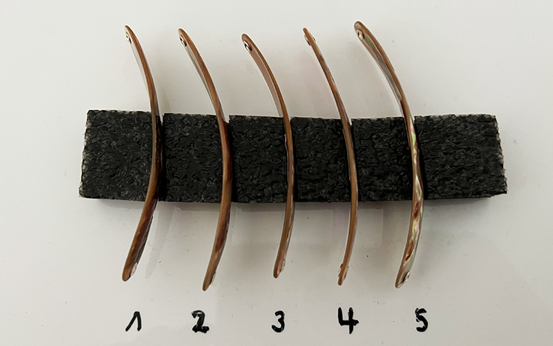 Jaspis Premium Perlmutt-Spange 9cm