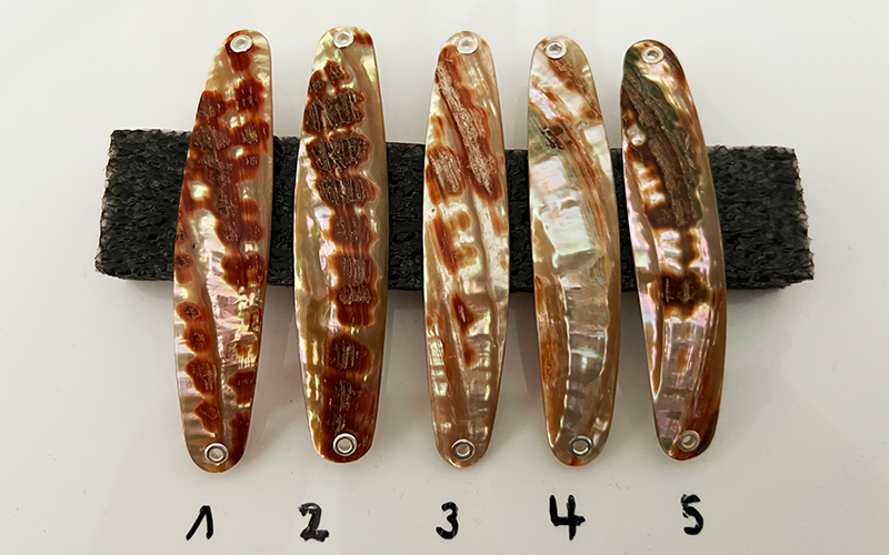 Premium Perlmutt-Spange 9cm