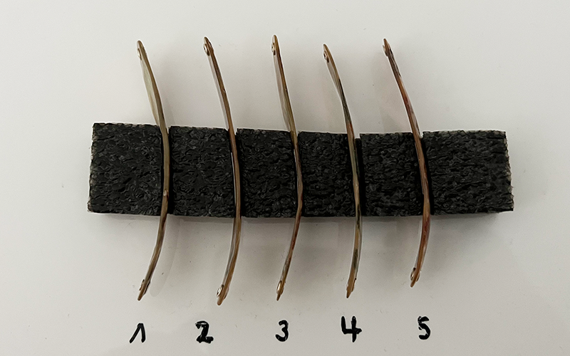 Premium Perlmutt-Spange 9cm