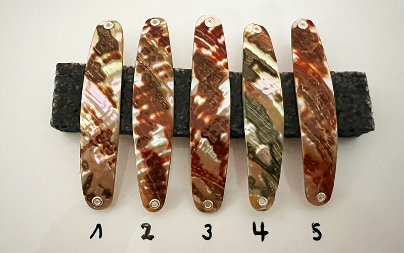 Premium Perlmutt-Spange 9cm