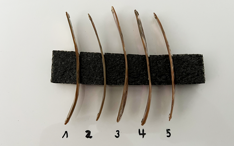 Jaspis Premium Perlmutt-Spange 11cm