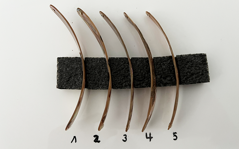 Jaspis Premium Perlmutt-Spange 12cm