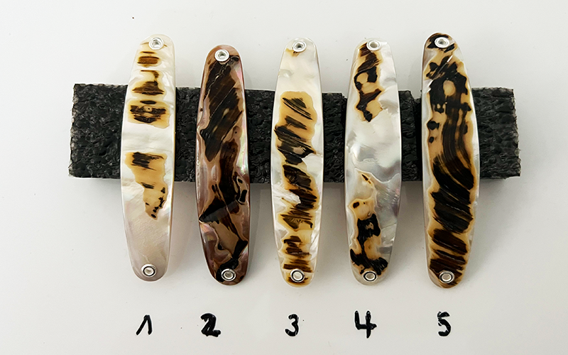 Tiger Premium Perlmutt-Spange 8cm