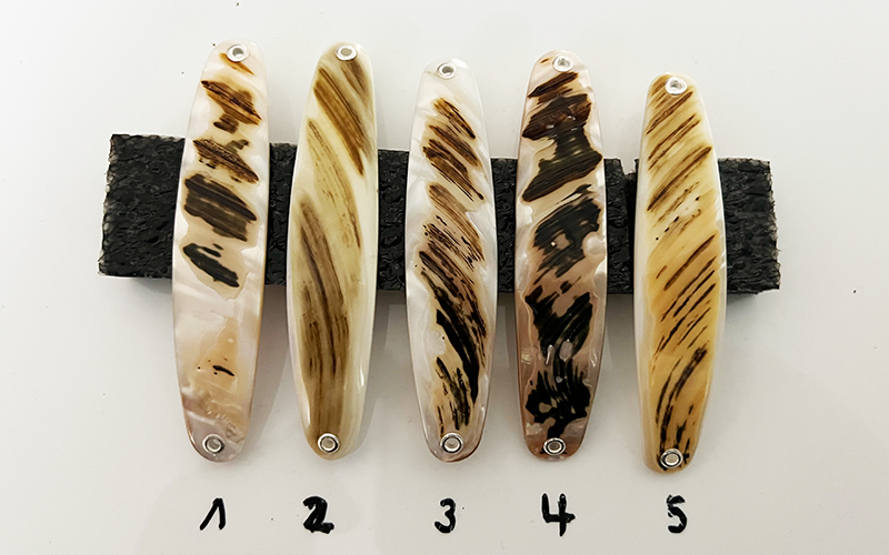 Tiger Premium Perlmutt-Spange 9cm