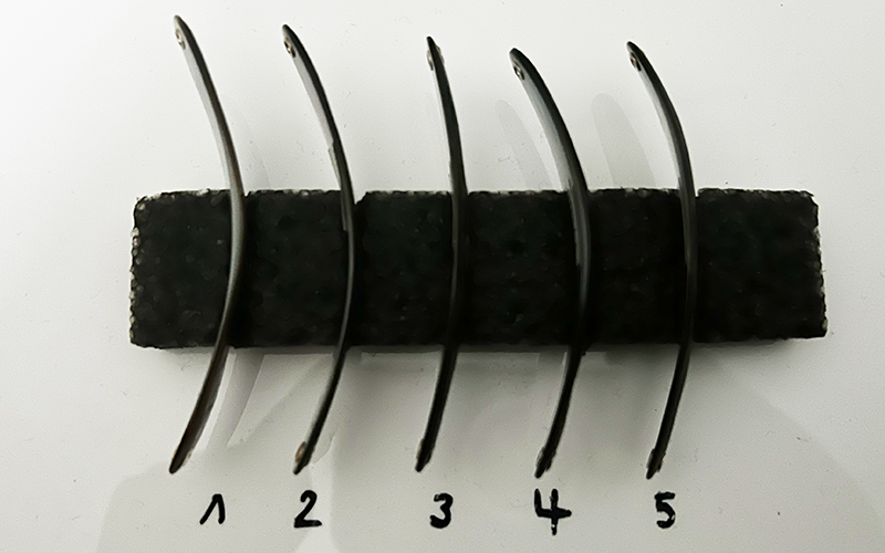 Onix mit Kruste Premium Perlmutt-Spange 9cm