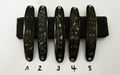 Onix mit Kruste Premium Perlmutt-Spange 9cm