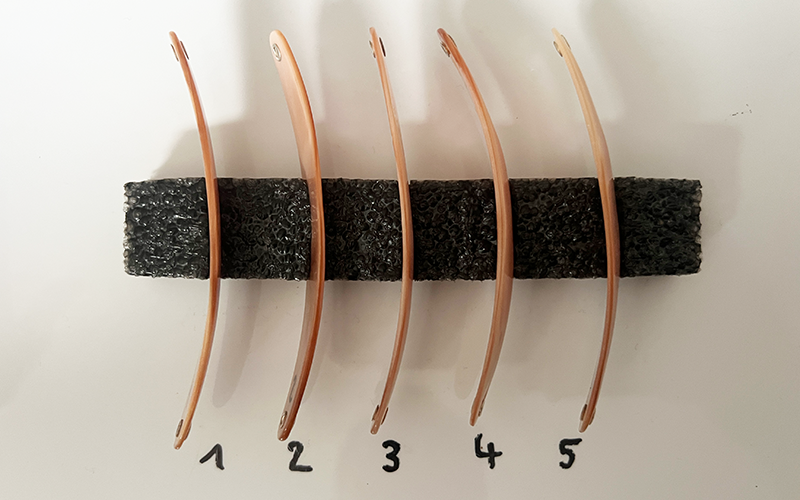 Pink Premium Perlmutt-Spange 10cm