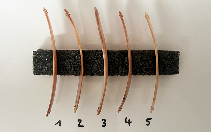 Pink Premium Perlmutt-Spange 10cm