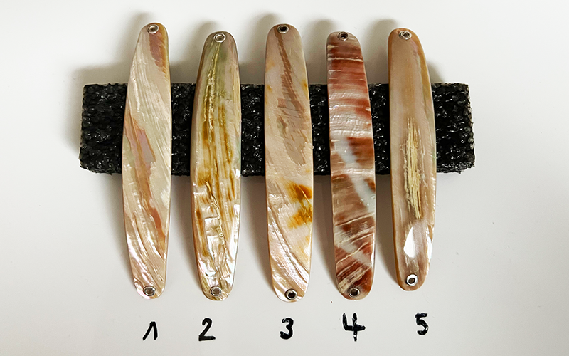 Rainbow Color Premium Perlmutt-Spange 10cm