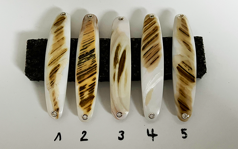 Tiger Premium Perlmutt-Spange 9cm
