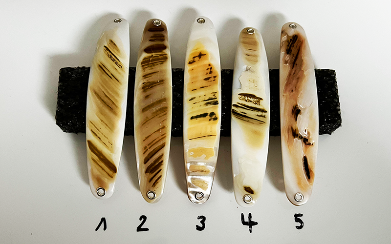 Tiger Premium Perlmutt-Spange 10cm