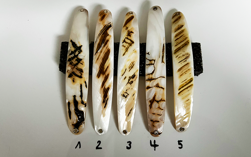Tiger Premium Perlmutt-Spange13 cm