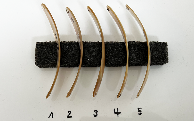 Burgus blank Premium Perlmutt-Spange 10cm