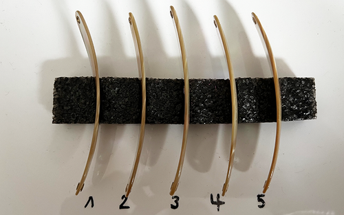 Burgus blank Premium Perlmutt-Spange 10cm