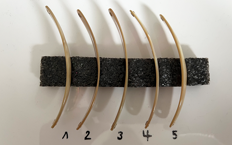 Burgus blank Premium Perlmutt-Spange 10cm
