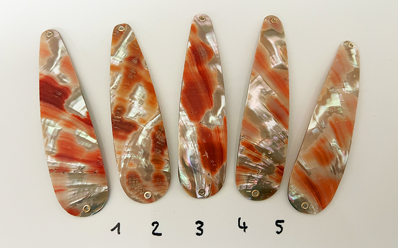 Rubin Premium Perlmutt-Tropfen 12cm