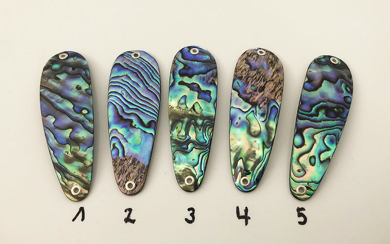 Paua Premium Perlmutt-Tropfen 8cm