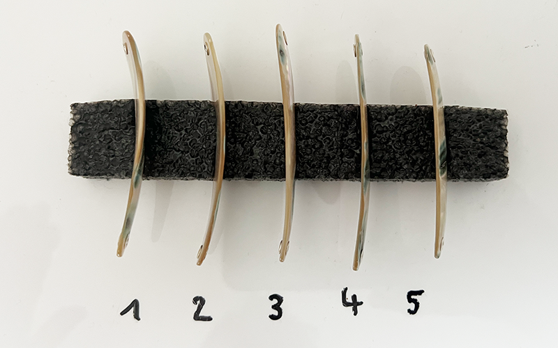 Burgus Premium Perlmutt-Tropfen 7cm