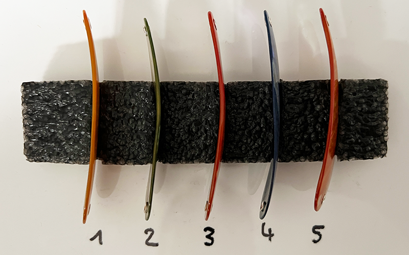 Dyed Rainbow Premium Perlmutt-Tropfen 8cm