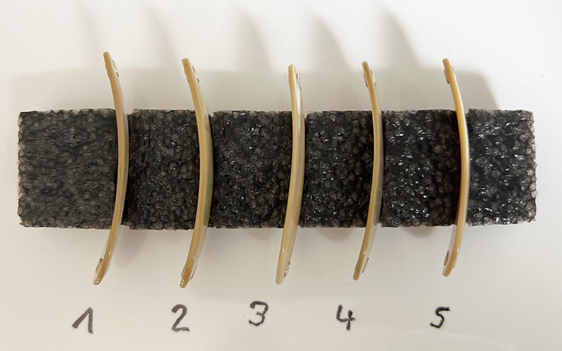 Burgus blank Premium Perlmutt-Tropfen 6cm