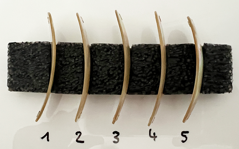 Burgus blank Premium Perlmutt-Tropfen 7cm