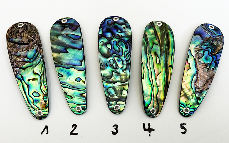 Paua Premium Perlmutt-Tropfen 8cm