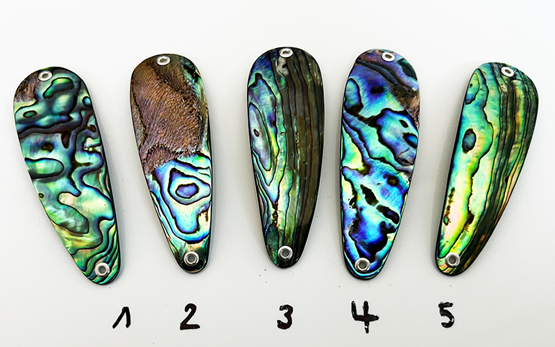 Paua Premium Perlmutt-Tropfen 8cm