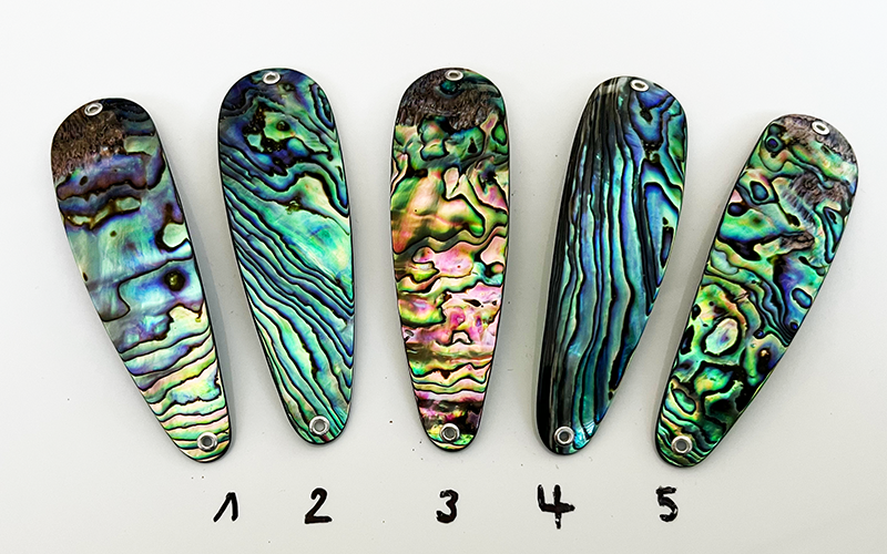 Paua Premium Perlmutt-Tropfen 10cm